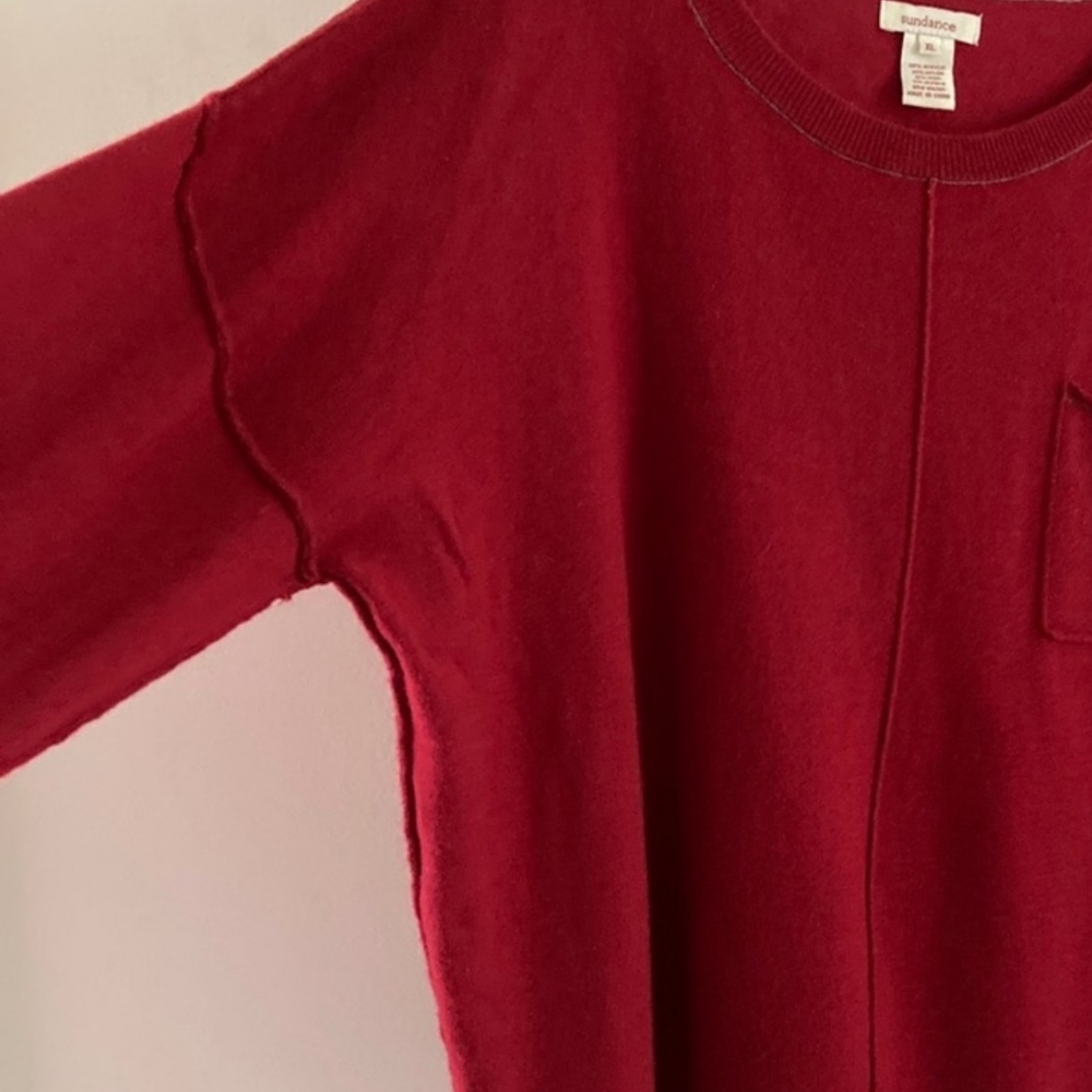Sundance Elements Of Style Red Pullover Sweater - Picture 5 of 5